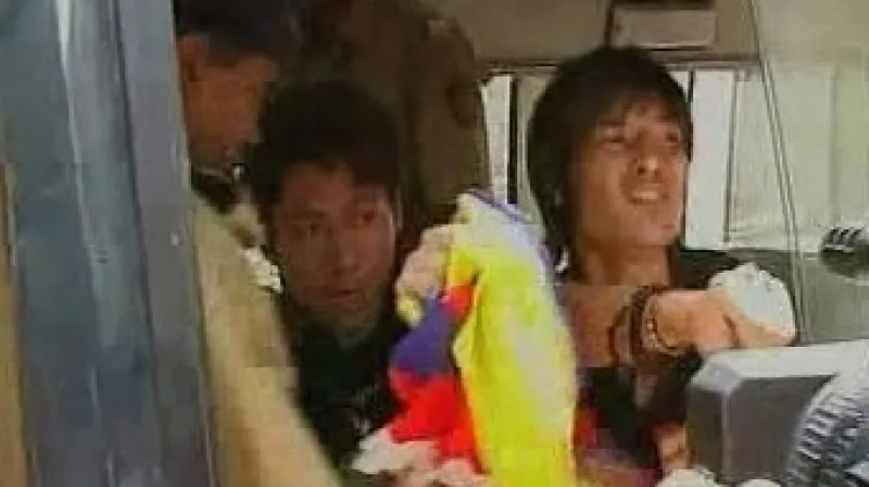 Protesty během olympijské štafety v Dillí