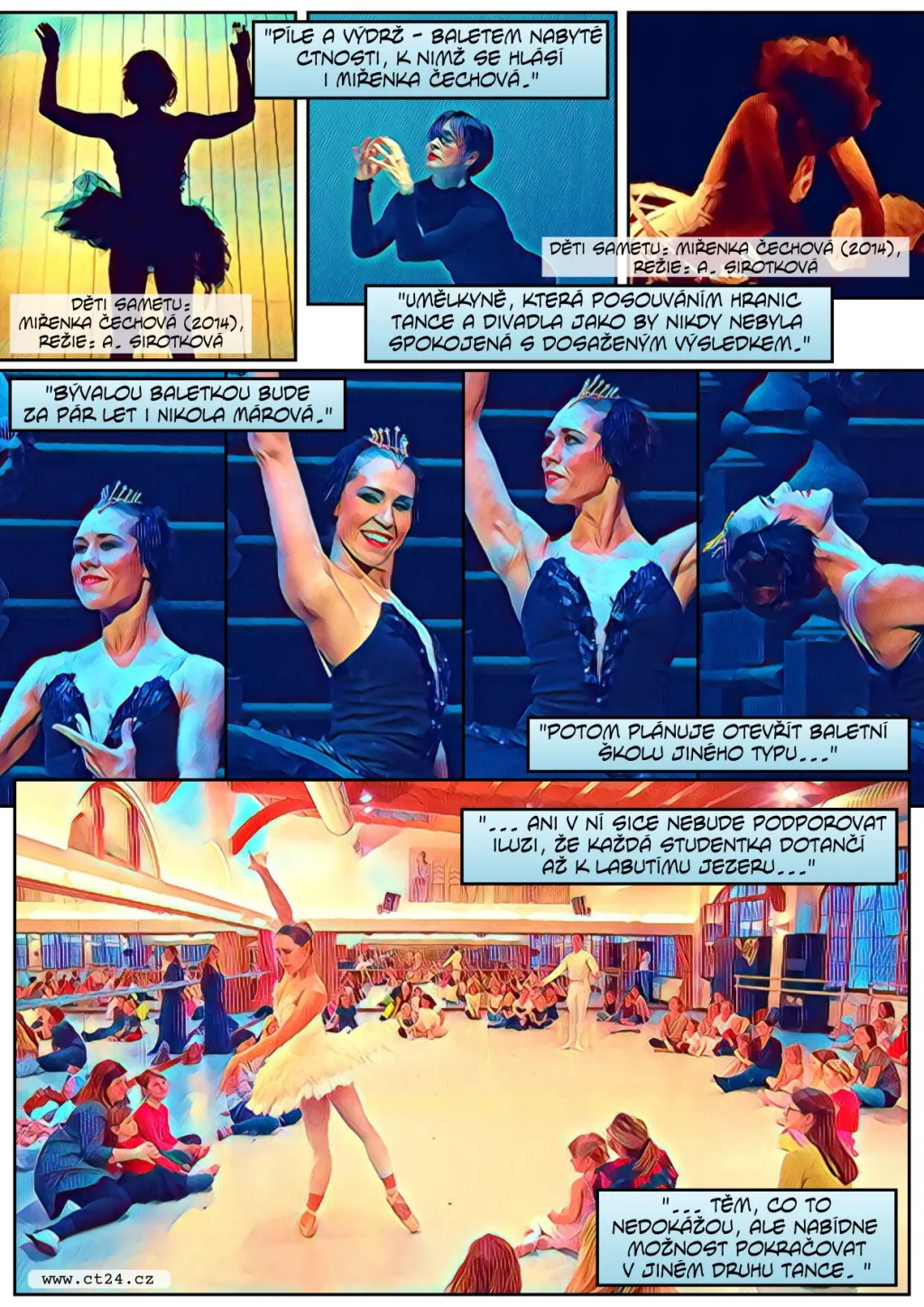 Miřenka Čechová o životě profesionální tanečnice