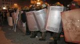 Srážky demonstrantů s policií v Kyjevě