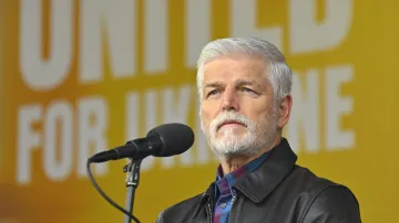 Prezident Petr Pavel na shromáždění Společně za Ukrajinu! (21. února 2026)
