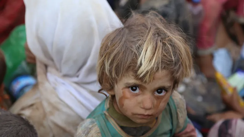 Uprchlický tábor u města Irbíl