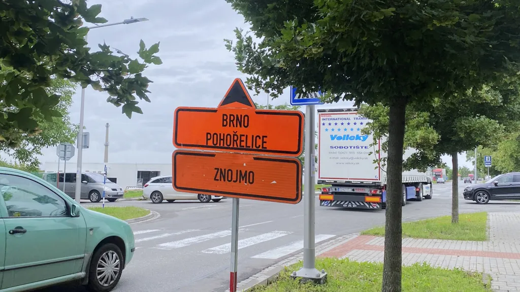 Objízdná trasa v Mikulově
