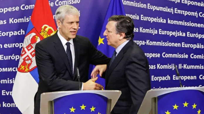 Boris Tadić a José Manuel Barroso