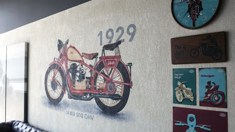 Jawa showroom v indickém Džajpuru