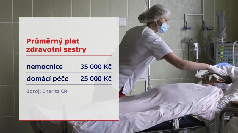 Průměrný plat zdravotní sestry