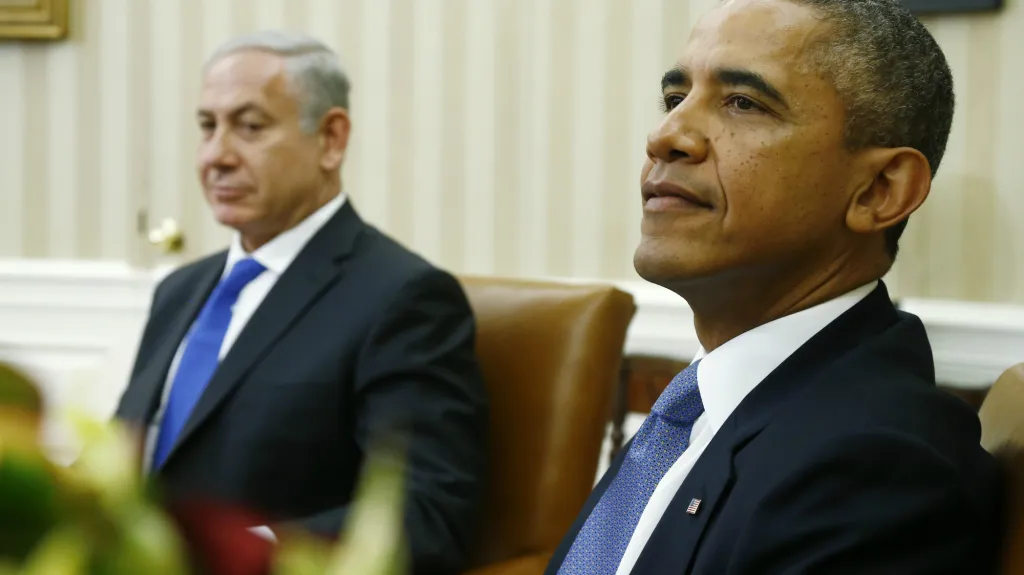 Netanjahu a Obama v Bílém domě