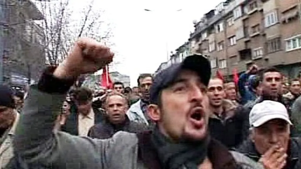 Demonstrace kosovských Albánců