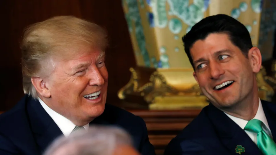 Paul Ryan s prezidentem Donaldem Trumpem