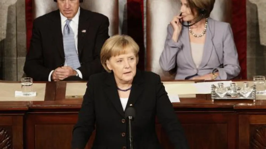 Angela Merkelová v Kongresu USA
