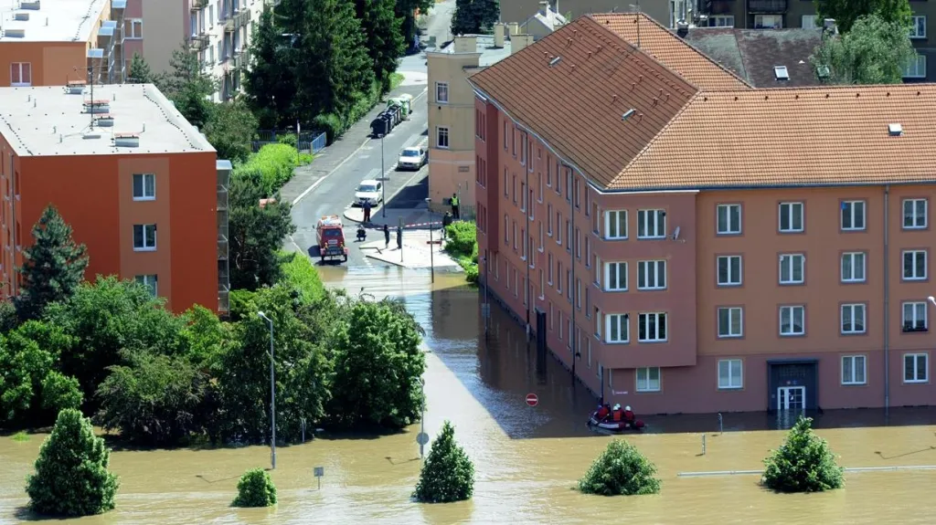 Velká voda v Ústí nad Labem
