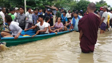 Evakuace kvůli protržené přehradě v Myanmaru