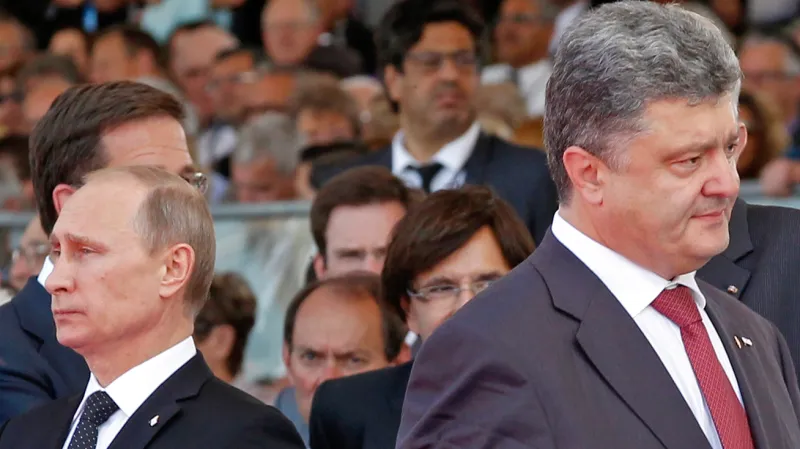 Vladimir Putin a Petro Porošenko
