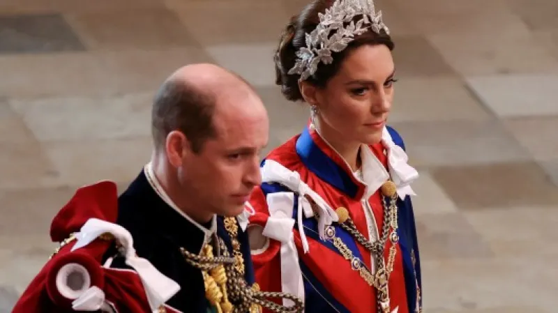 Princ William s chotí Catherine na korunovačním ceremoniálu,  Autor: Phil Noble,  Zdroj: Reuters