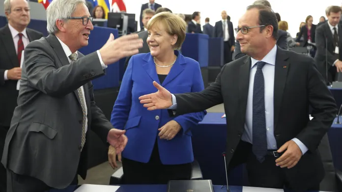 Francois Hollande v Evropském parlamentu