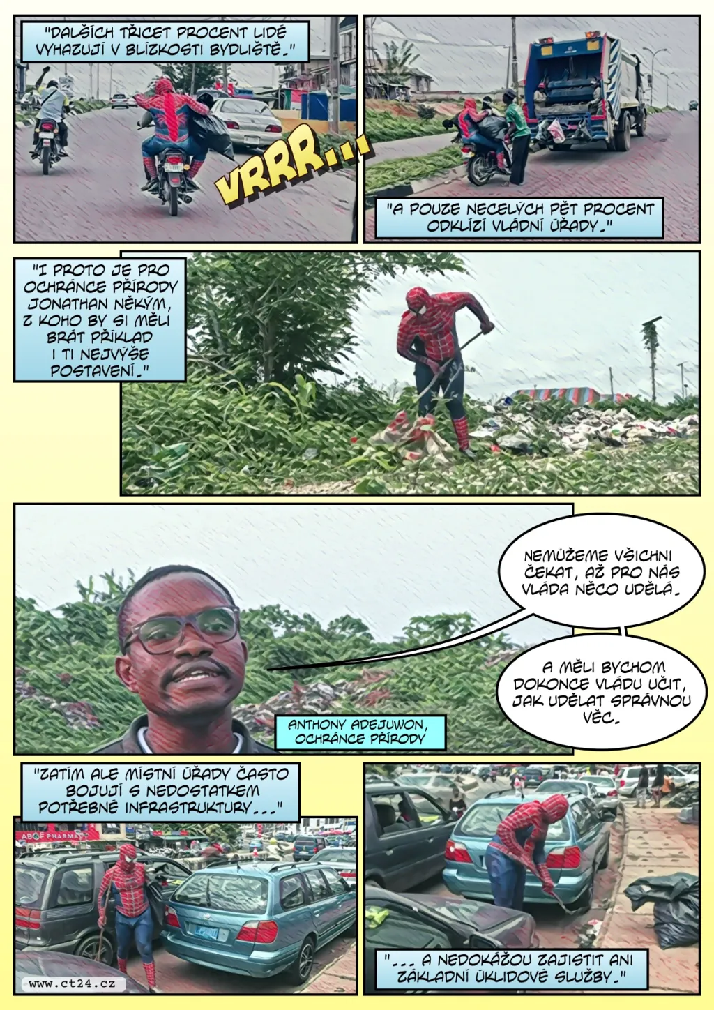 Superhrdina bojuje proti znečištění