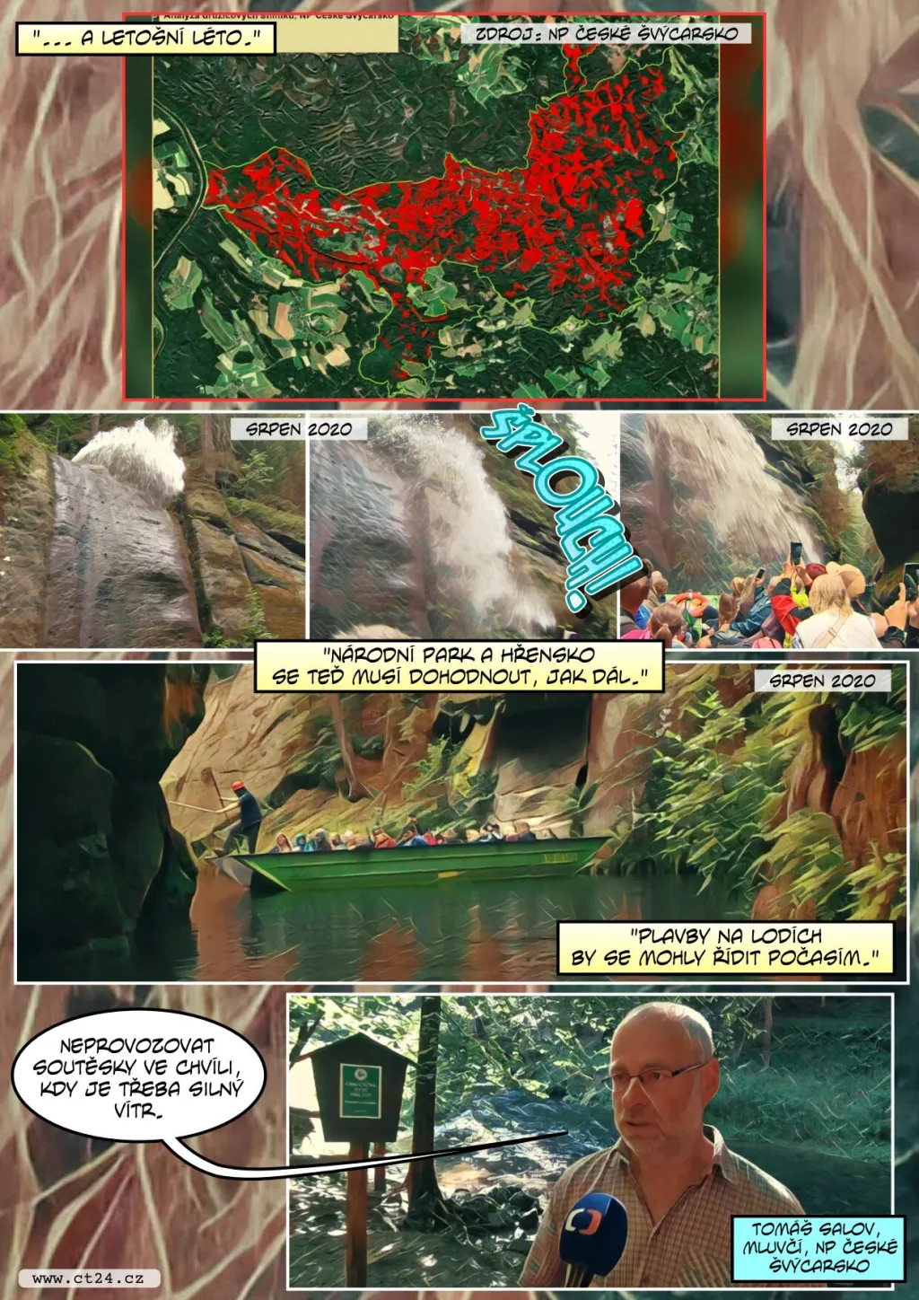 Kůrovec v Českém Švýcarsku