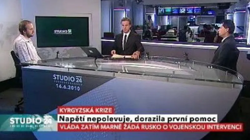 Studio ČT24 k situaci v Kyrgyzstánu