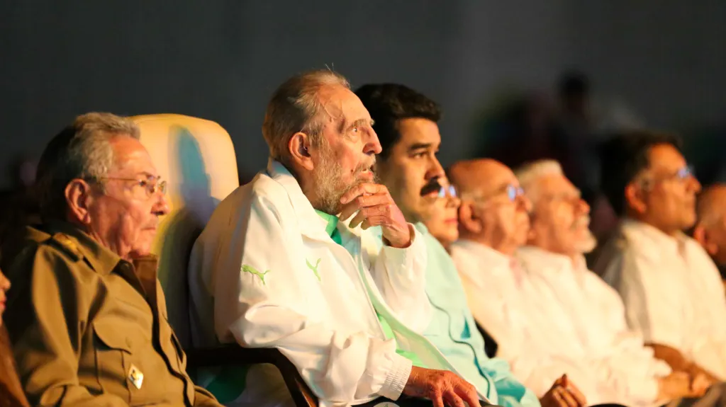 Fidel Castro na galavečeru na počest jeho 90. narozenin