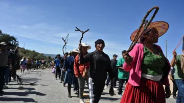 Podporovatelé Evo Moralese