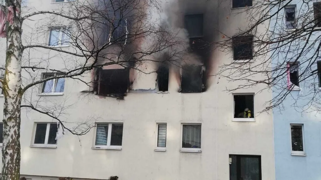 Výbuch v panelovém domě v Blankenburgu