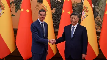 Španělský premiér a čínský prezident