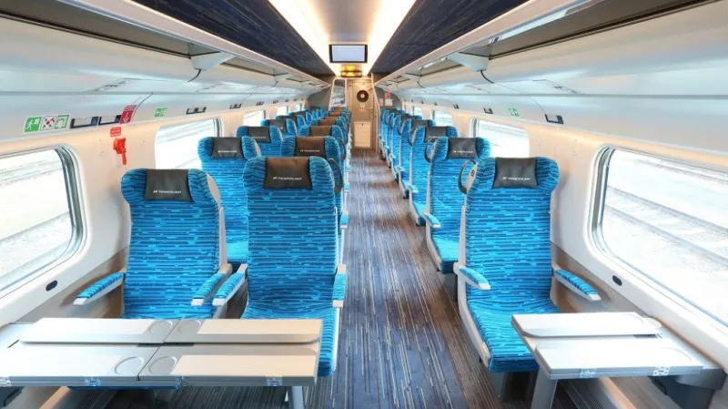 Nový interiér Pendolina – 2. třída