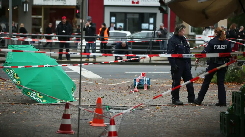 Místo útoku v centru Kolína