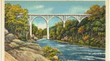 Dobové pohlednice řeky Cuyahoga