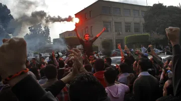 Protesty na Káhirské univerzitě