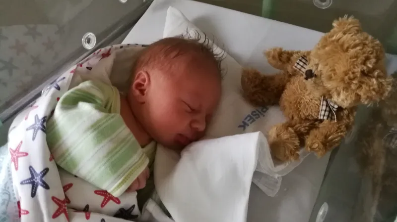 Tomáš se narodil v písecké porodnici v první minutě nového roku