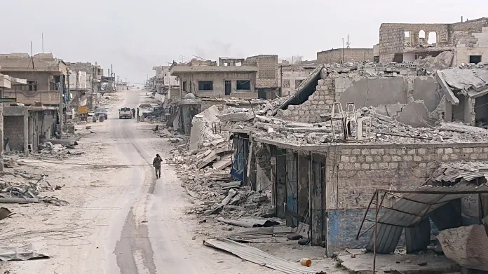 Maarat an-Numán v provincii Idlib čerstvě dobytý provládními vojsky