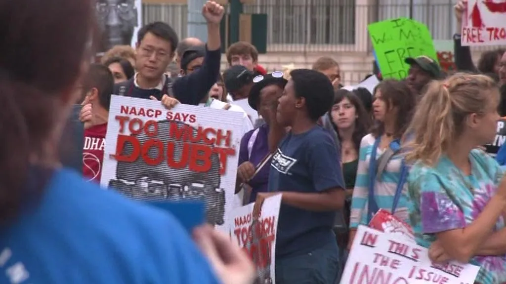 Demonstrace na podporu Troye Davise
