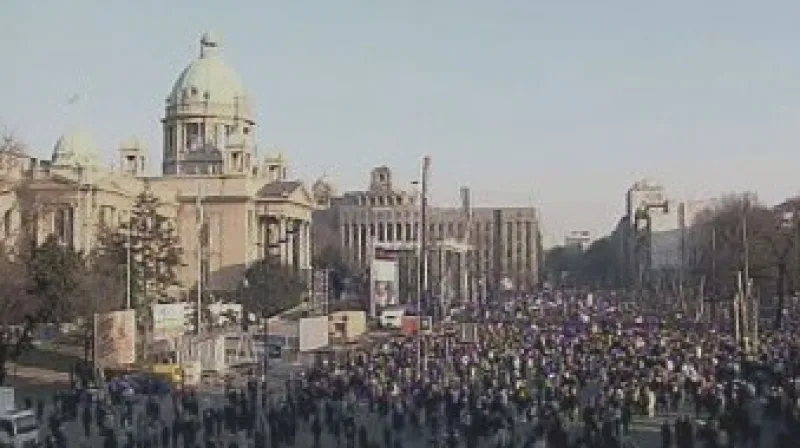 Protest proti samostatnosti Kosova