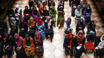 Knihovna pro ženy v Kábulu zřízená již za vlády Talibanu v srpnu 2022