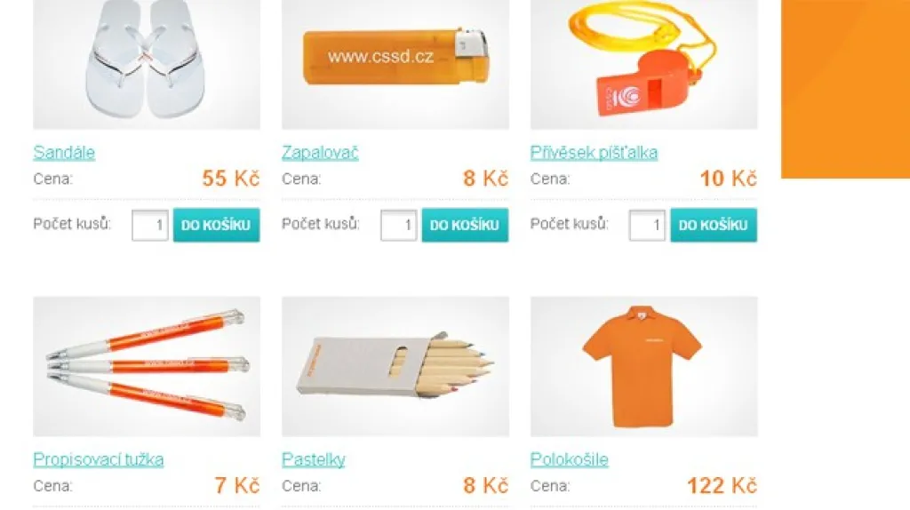 Propagační předměty ČSSD