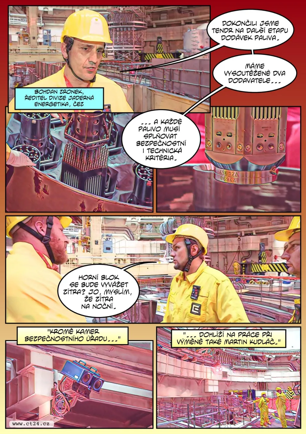 Odstávka prvního bloku v Temelíně