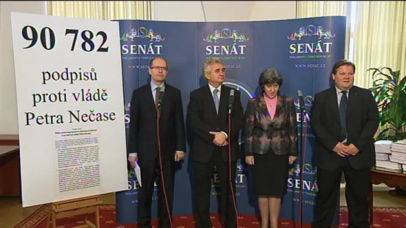 Brífink ČSSD ke slyšení v Senátu