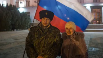 Oslavy výsledků referenda na Krymu
