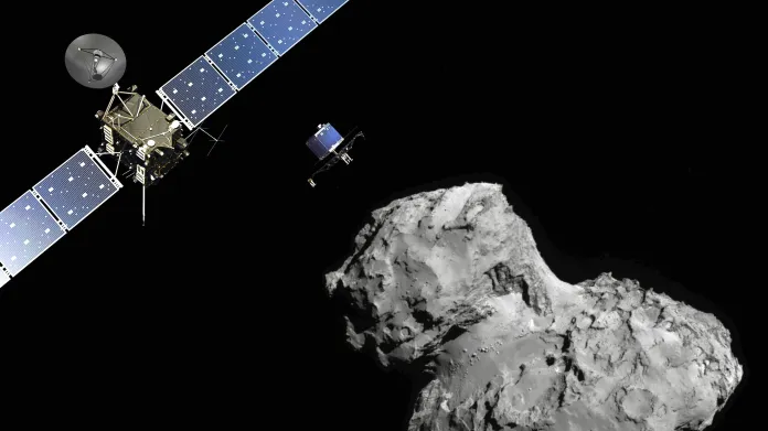 Modul Philae se blíží ke kometě
