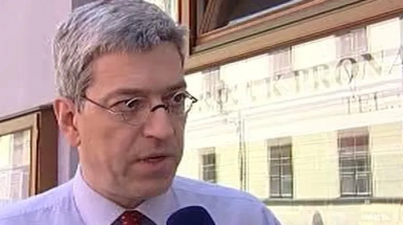 Náměstek primátora Českých Budějovic Rudolf Vodička po výjezdním zasedání sněmovního rozpočtového výboru