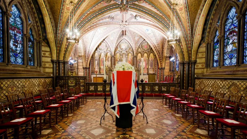 Ostatky Margaret Thatcherové ve Westminsteru