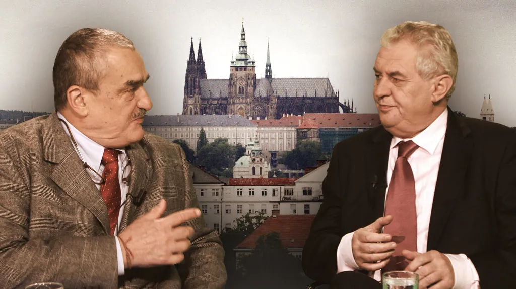 Karel Schwarzenberg a Miloš Zeman