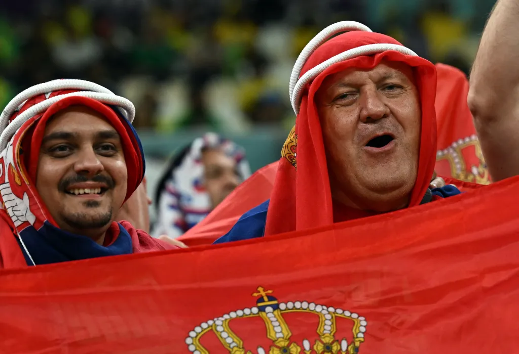 Fanoušci na letošním mistrovství světa ve fotbale v Kataru