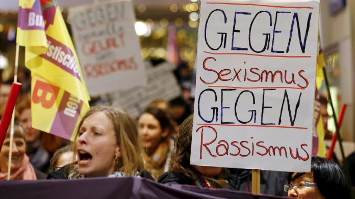 Protesty proti sexuálnímu násilí v Kolíně nad Rýnem