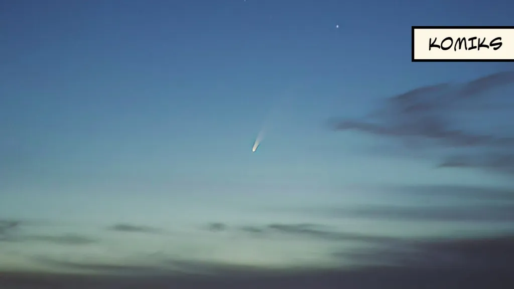 Neobvykle jasná kometa nadchla české astronomy. Za rozbřesku je viditelná i bez speciální techniky