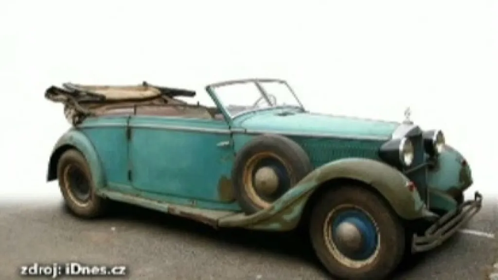 Auto, ve kterém zřejmě zasáhlii Heydricha