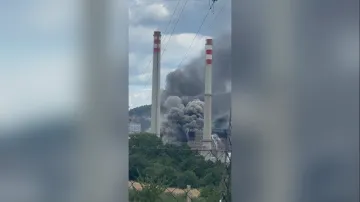 Požár v bývalém zlínském areálu Baťových závodů