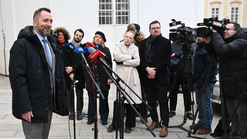 Igor Červený (Motoristé) po schůzce s prezidentem Petrem Pavlem 19. února 2026
