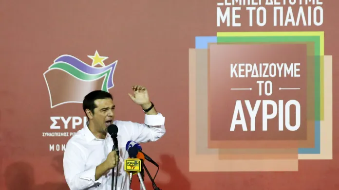 Alexis Tsipras a Syriza slaví volební vítězství