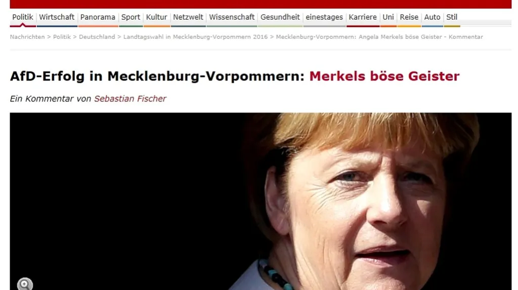 Spiegel o debaklu CDU